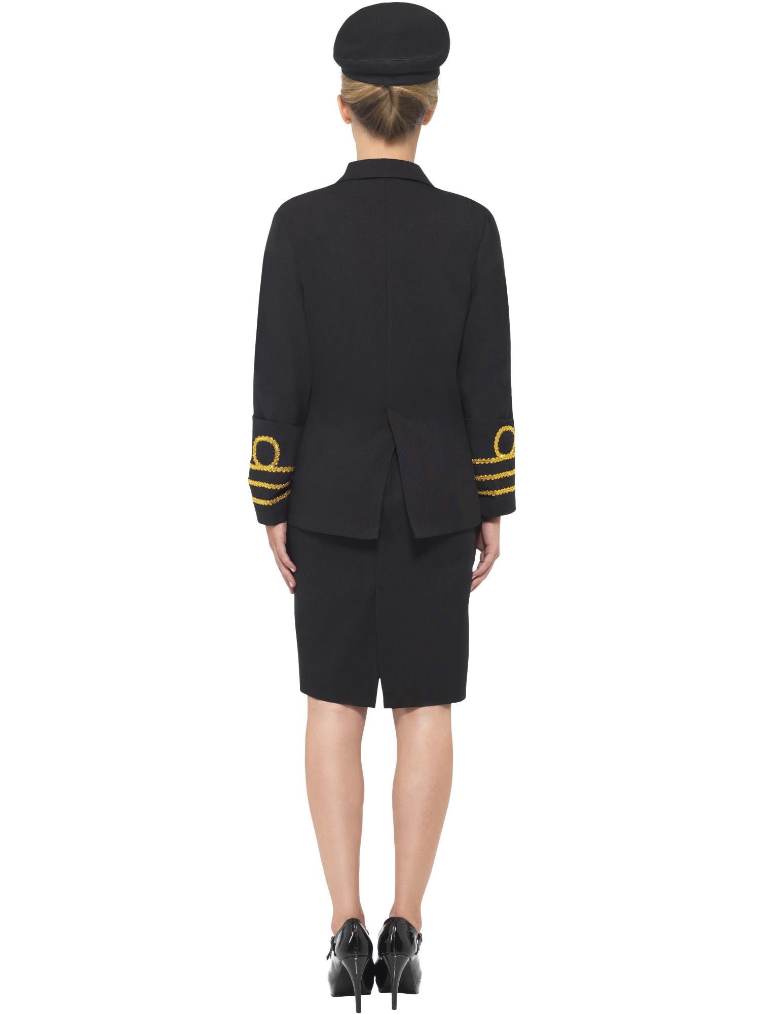 smiffys-fever-navy-officer-kost-m-damen-schwarz-gr-m image 2