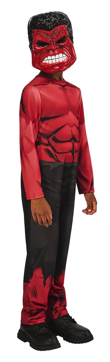 rubie-s-deluxe-red-hulk-kinderkost-m-7-8-jahre-mit-maske image 3