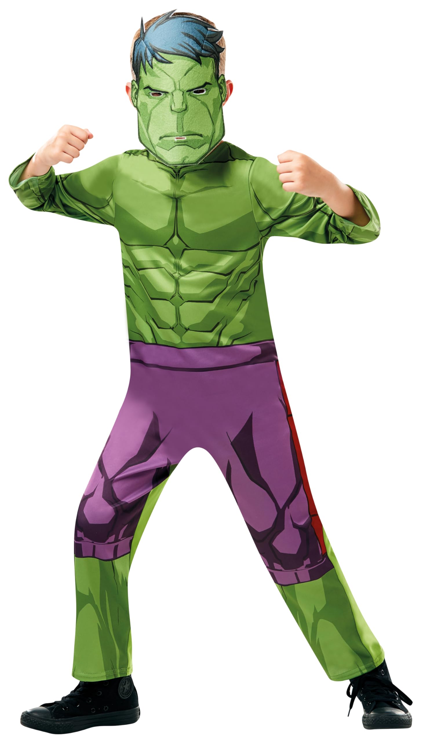 rubie-s-deluxe-hulk-classic-kinderkost-m-s-mit-muskeln image 1