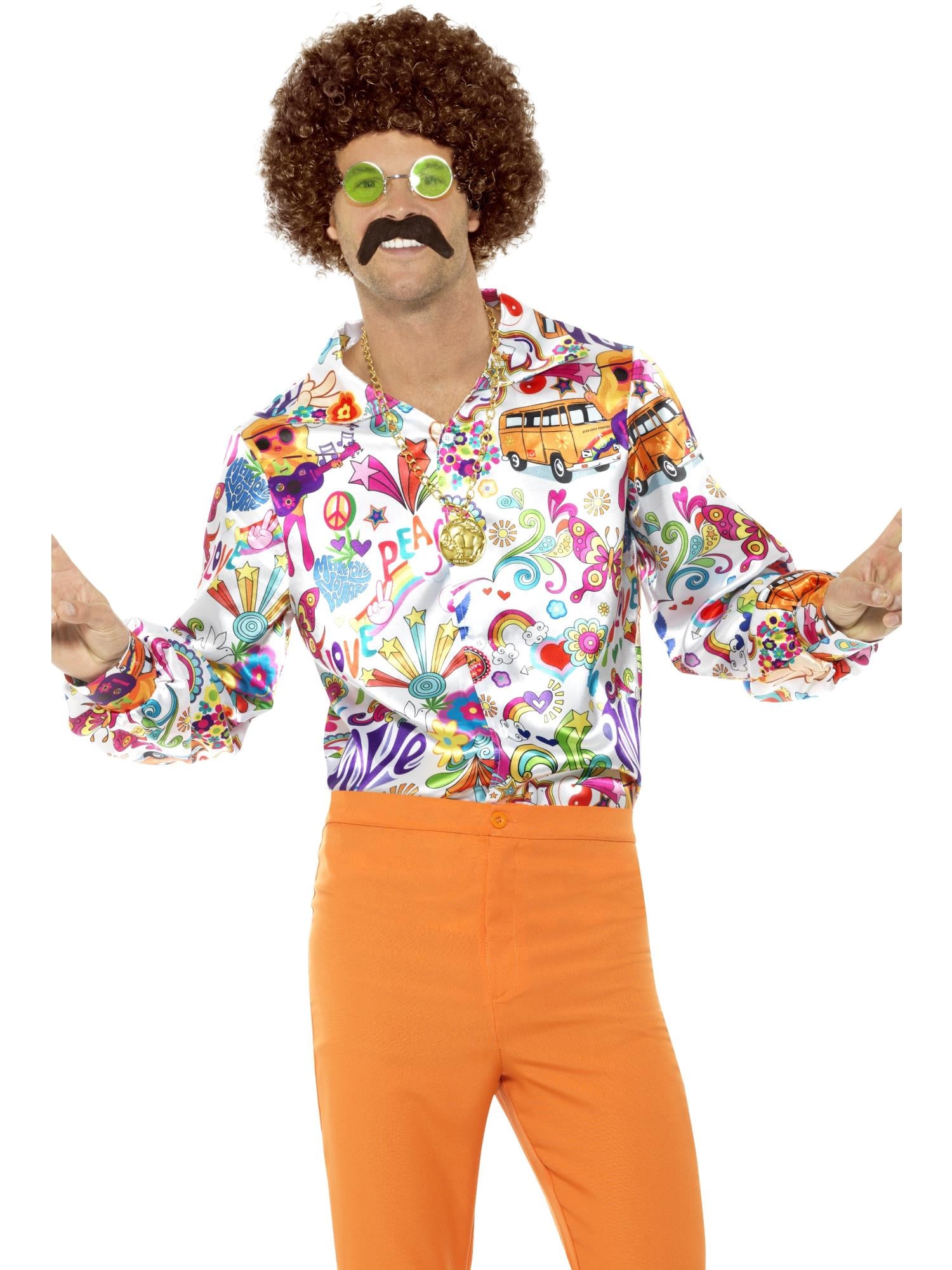 smiffys-fever-60s-groovy-shirt-herrenkost-mhemd-m-bunt image 1