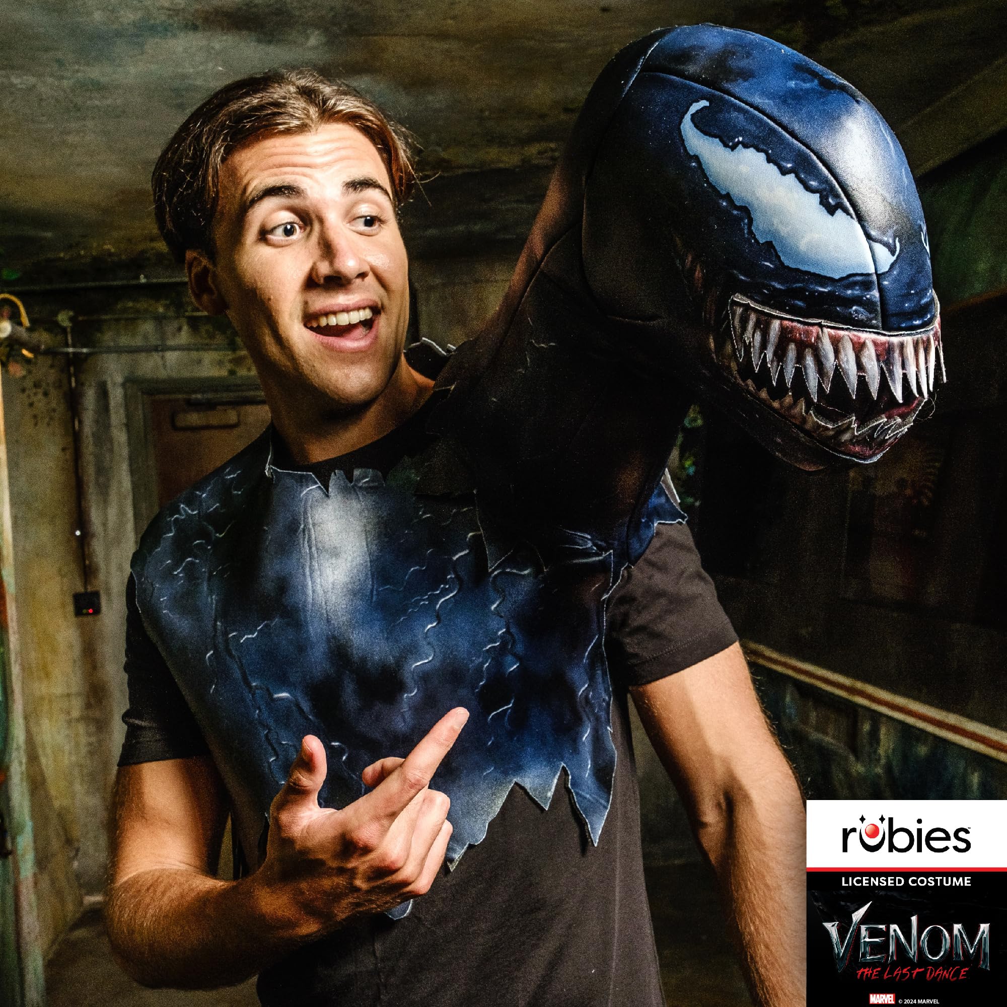 rubie-s-deluxe-venom-symbiote-herrenkost-m-one-size-marvel image 8