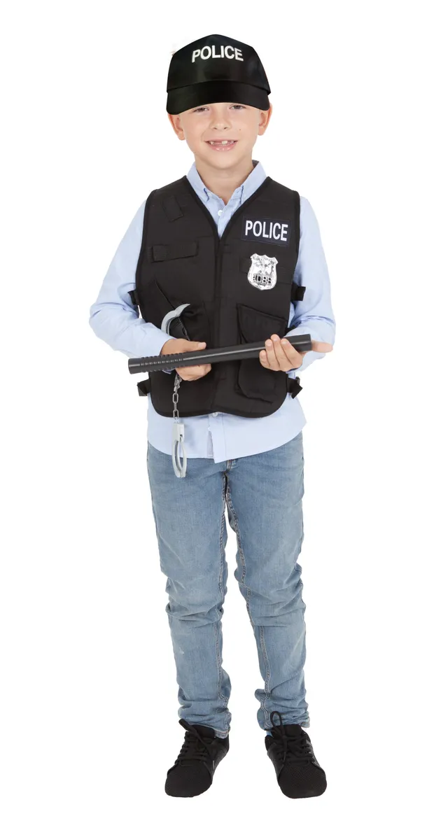 rubies-policier-polizei-kost-m-kinder-5-8-jahre-top-zubeh-r image 1