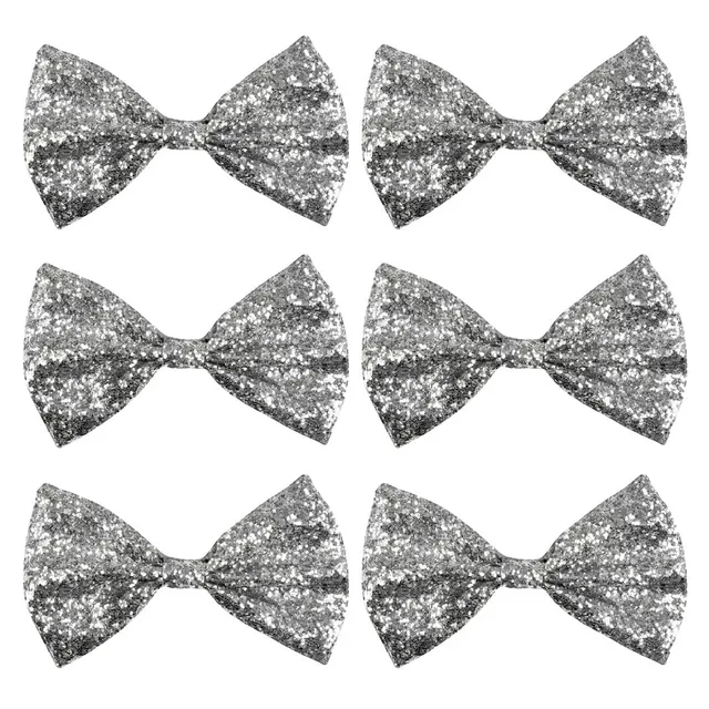 boland-glitzer-fliege-gold-silber-6-st-ck-13-cm image 1
