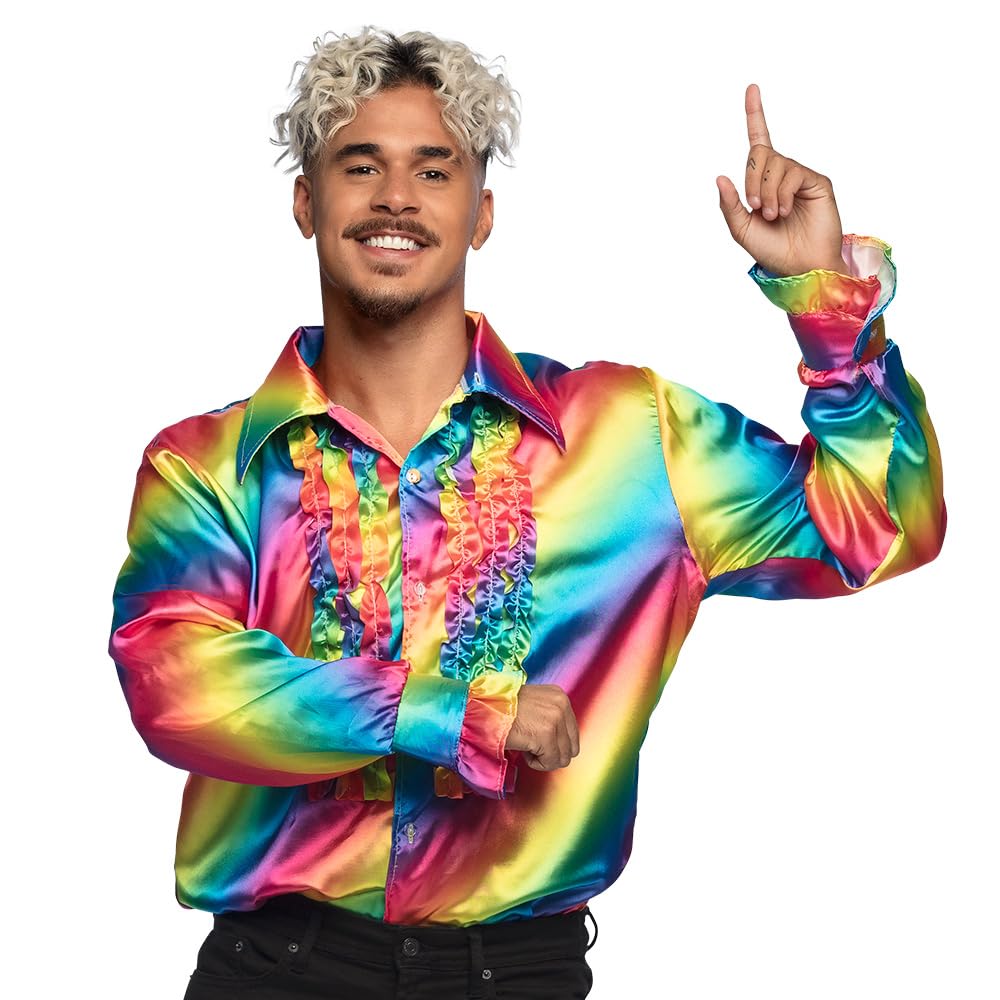 boland-disco-hemd-r-schen-regenbogen-m-herren-party image 3