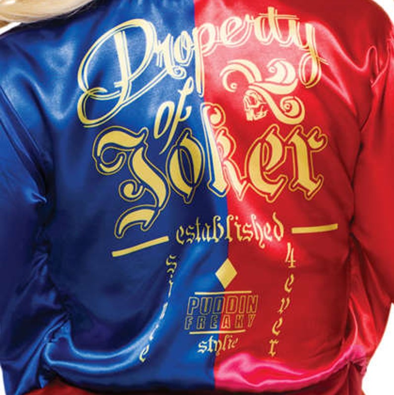 rubies-harley-quinn-kost-m-top-jacke-erwachsene-pink-blau image 3