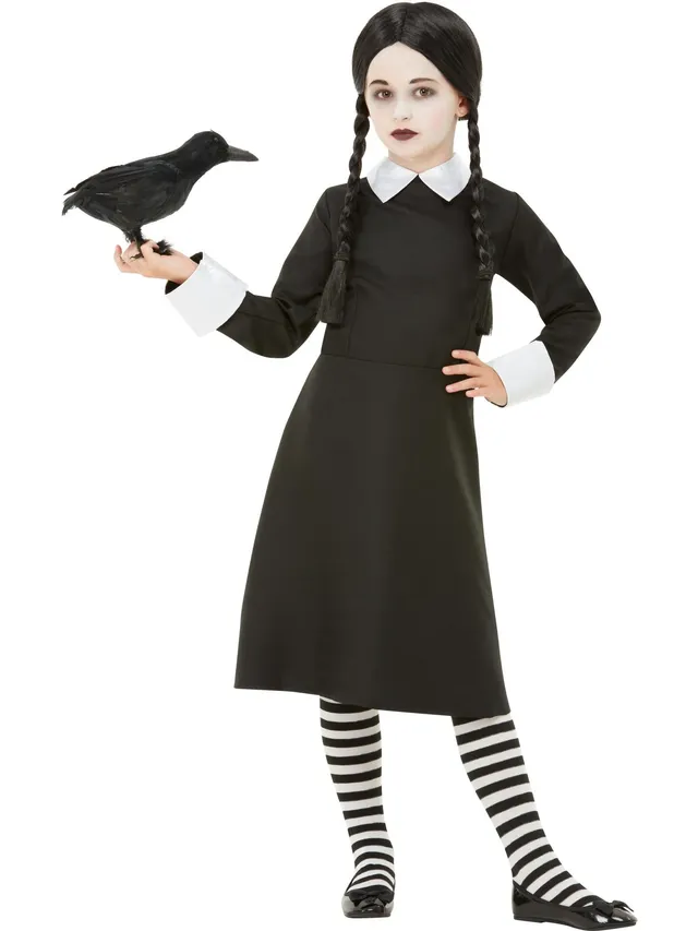 smiffys-fever-gothic-school-girl-kost-m-schwarz-m-dchen-langarm image 1