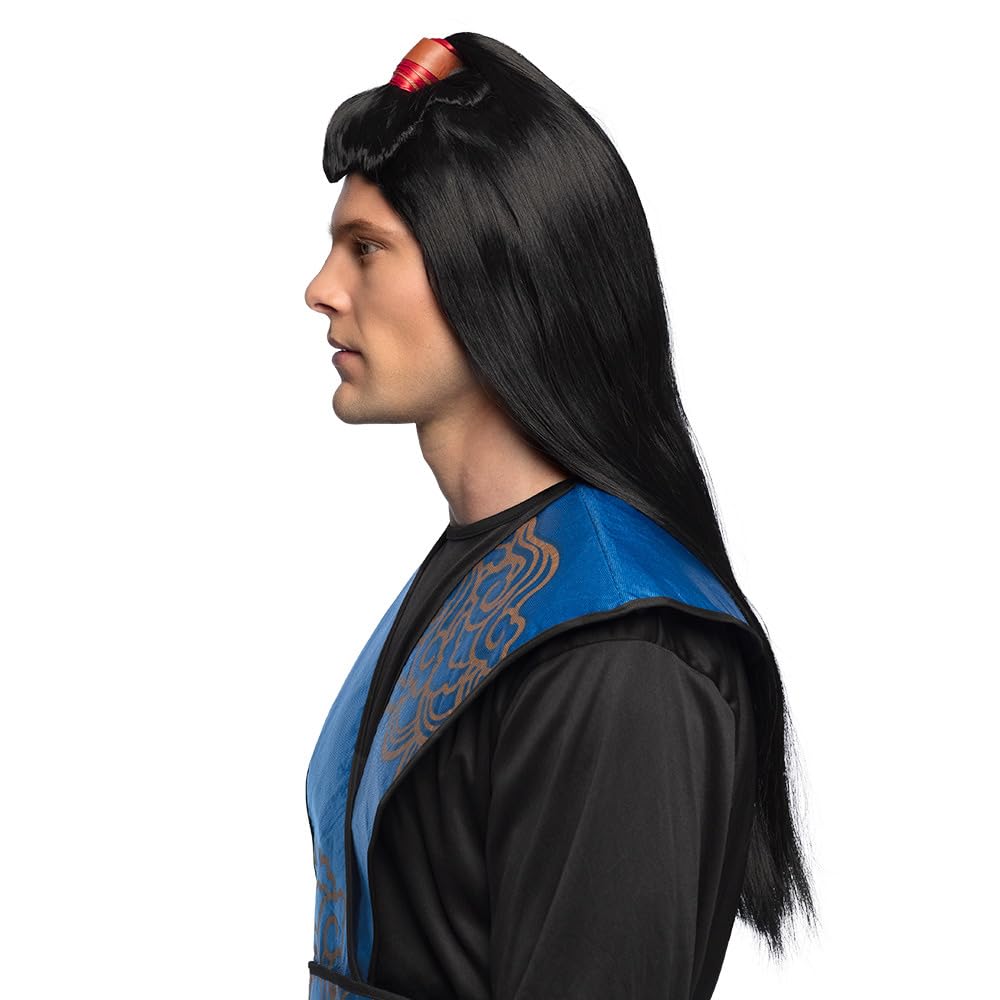 boland-wigs-85063-per-cke-samurai-schwarz-zopf-erwachsene image 2