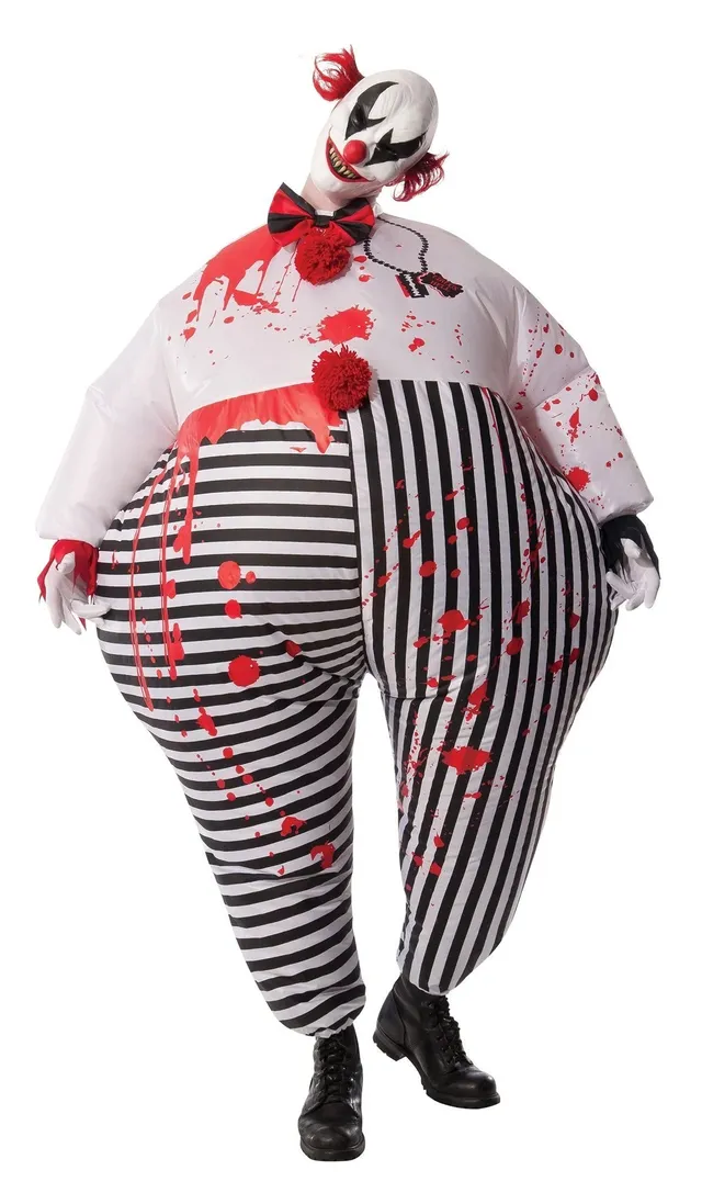 rubie-s-deluxe-evil-clown-kost-m-herren-aufblasbar-horror image 1