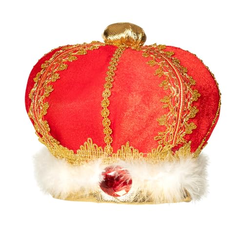 boland-headwear-krone-k-nig-rot-gold-samt-edelstein image 4