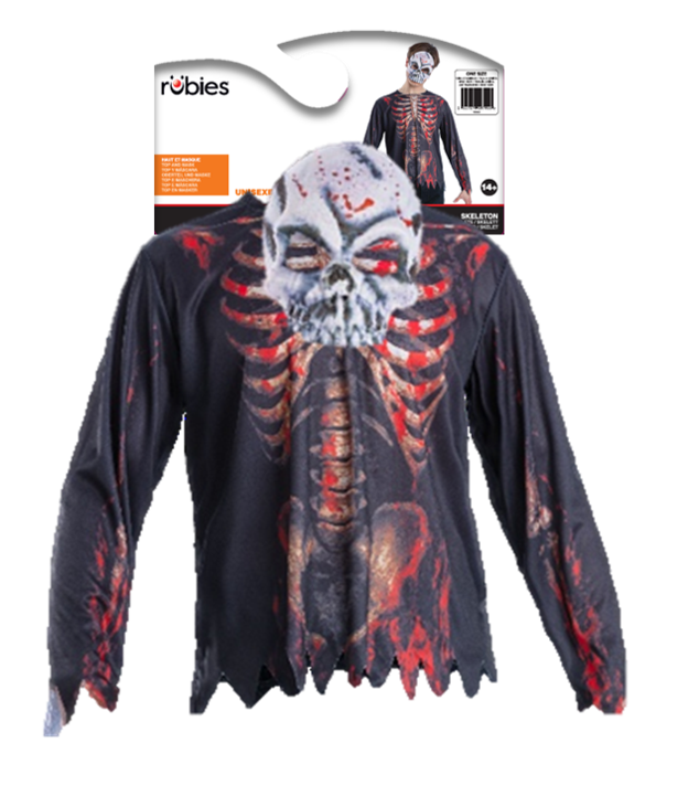rubies-d-guisements-skelett-kost-m-top-maske-m-l image 2