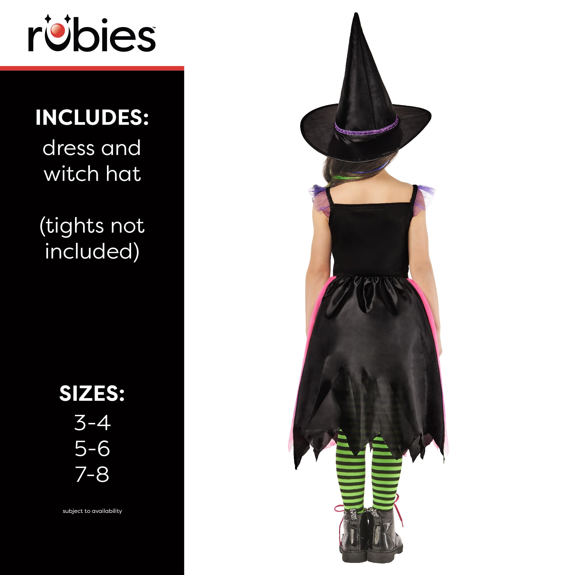 rubie-s-deluxe-bright-night-witch-kost-m-kinder-hexe image 2