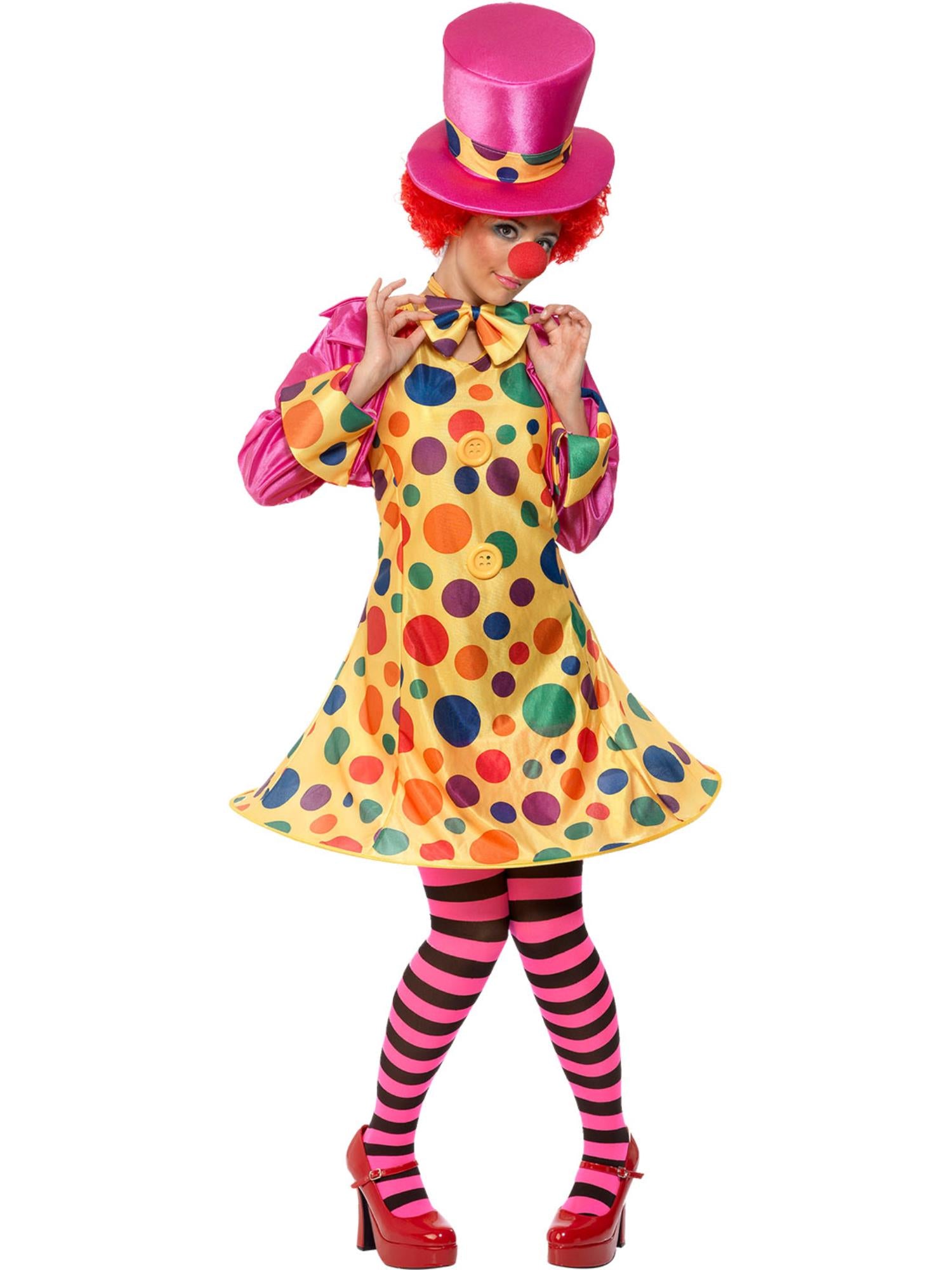 smiffys-fever-clown-lady-kost-m-bunt-damen-5-teilig image 4