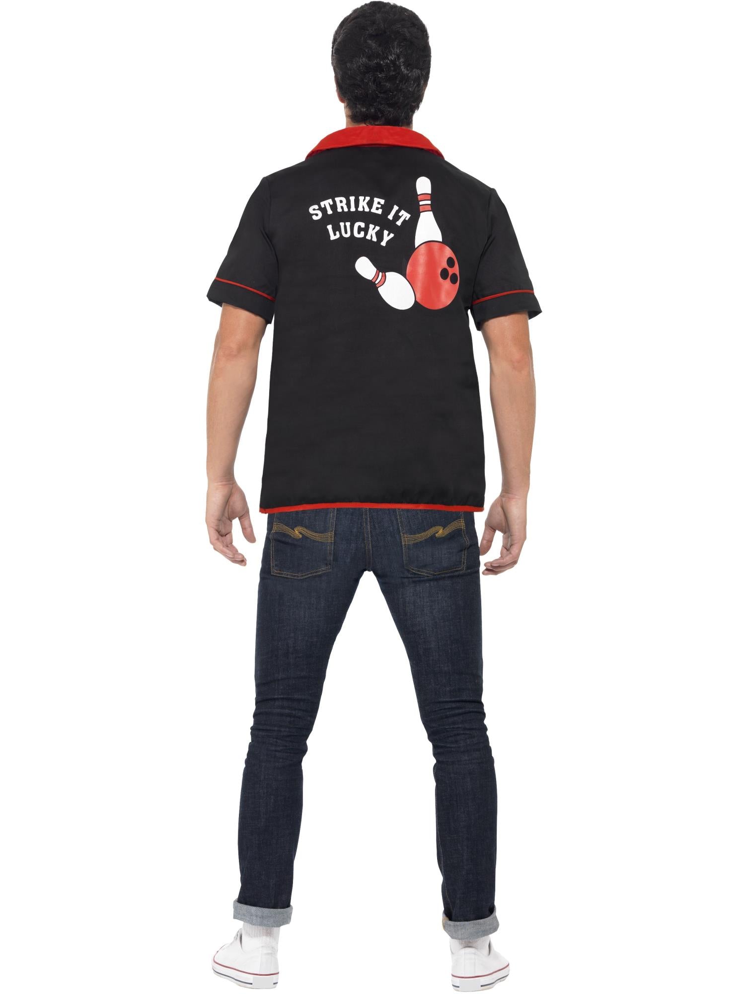 smiffys-fever-50s-bowling-shirt-herren-schwarz-gr-m image 2