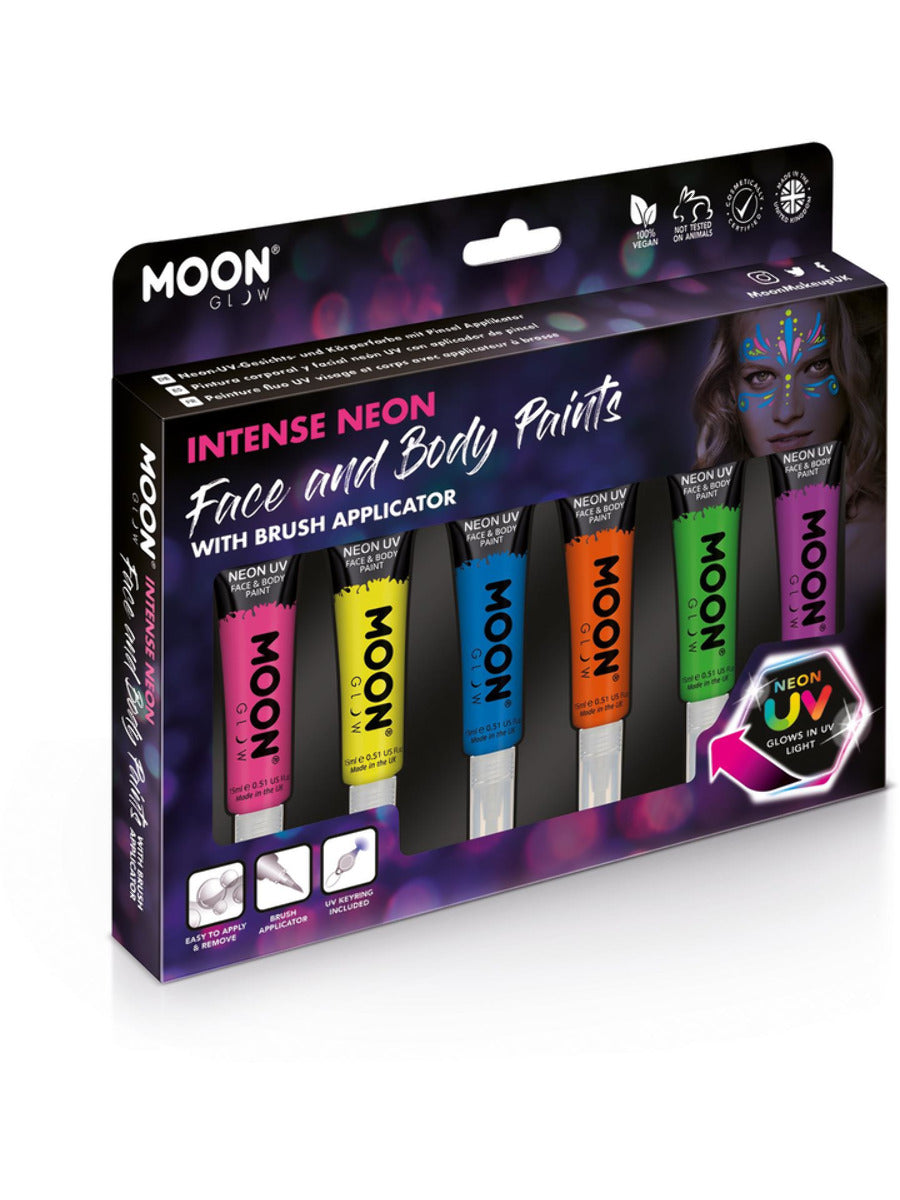 smiffys-makeup-fx-moon-glow-neon-uv-schminke-set-6tlg image 1
