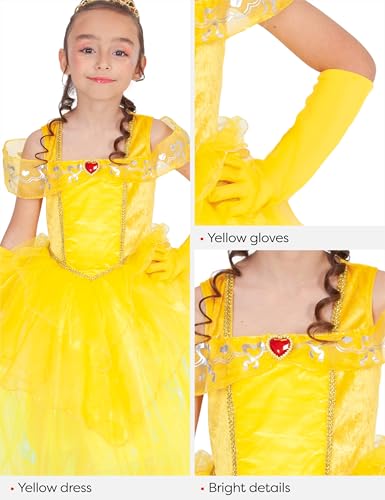 rubie-s-deluxe-prinzessinnenkost-m-gelb-3-4-jahre-kleid image 8