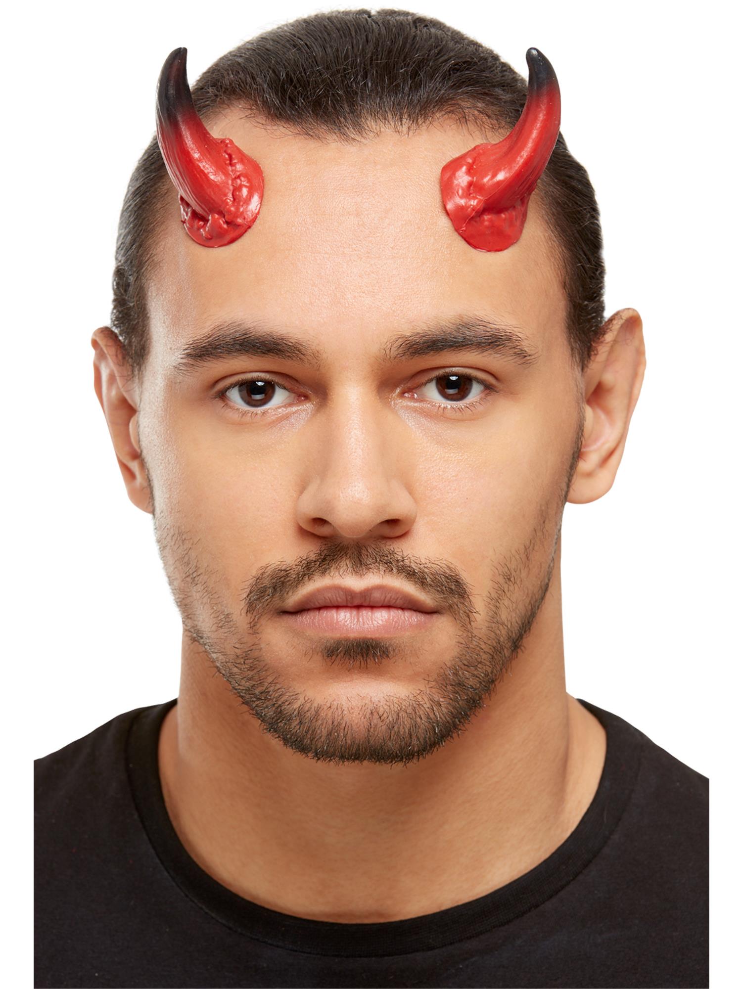 smiffys-makeup-fx-devil-schminkset-rot-schwarz-h-rner image 2
