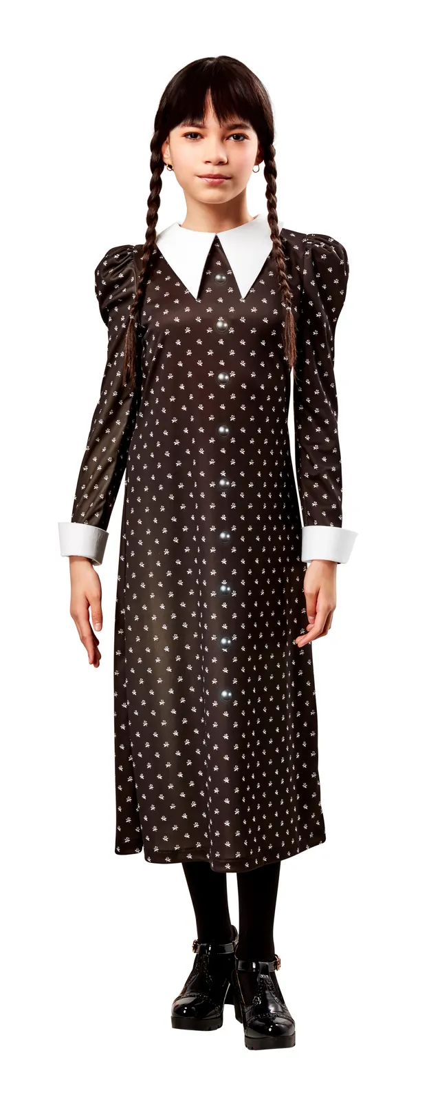 rubies-wednesday-addams-kost-m-kleid-schwarz-klassisch image 1