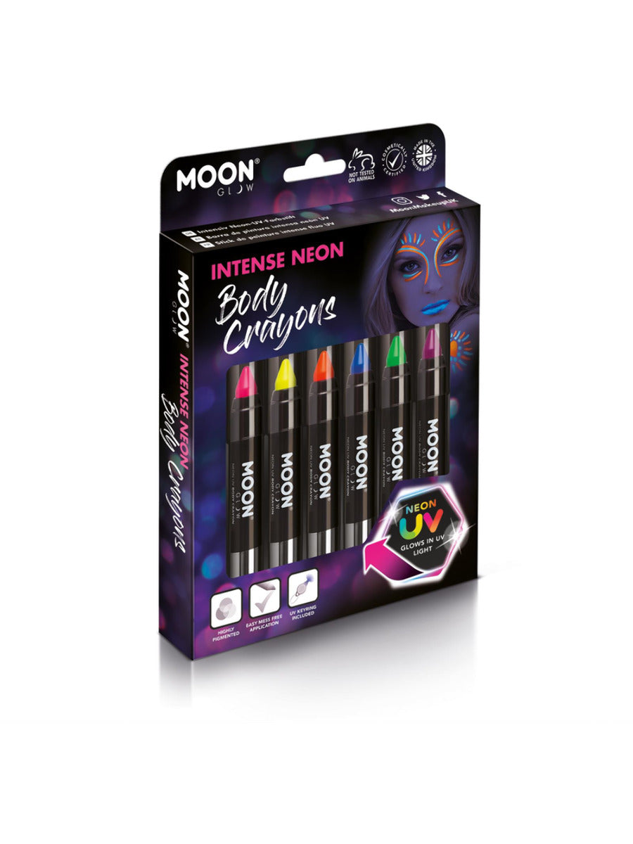 smiffys-makeup-fx-uv-bodystifte-neon-6er-set-schwarzlicht image 1