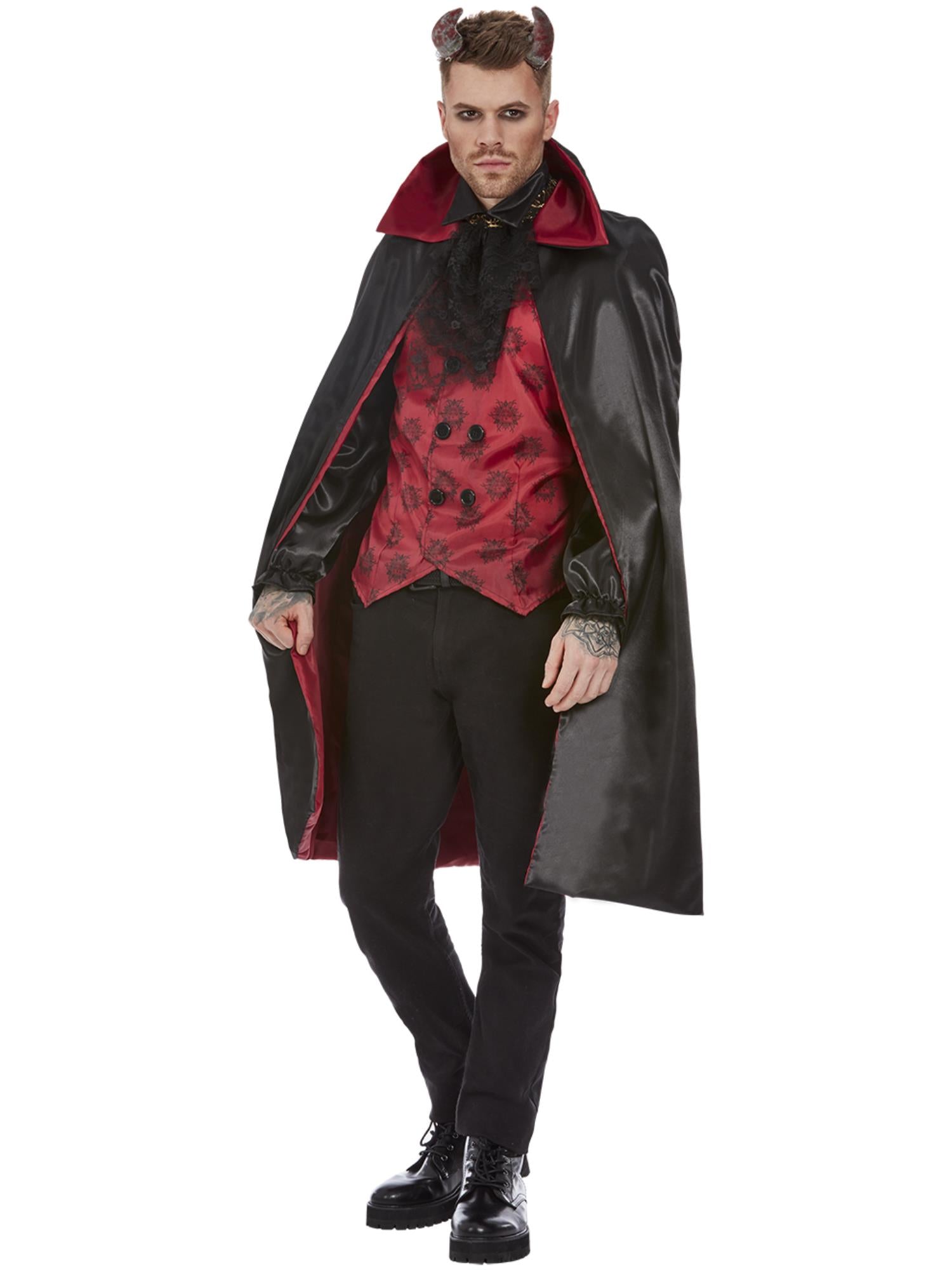 smiffys-fever-teufel-kost-m-herren-rot-schwarz-m-mit-h-rnern image 4