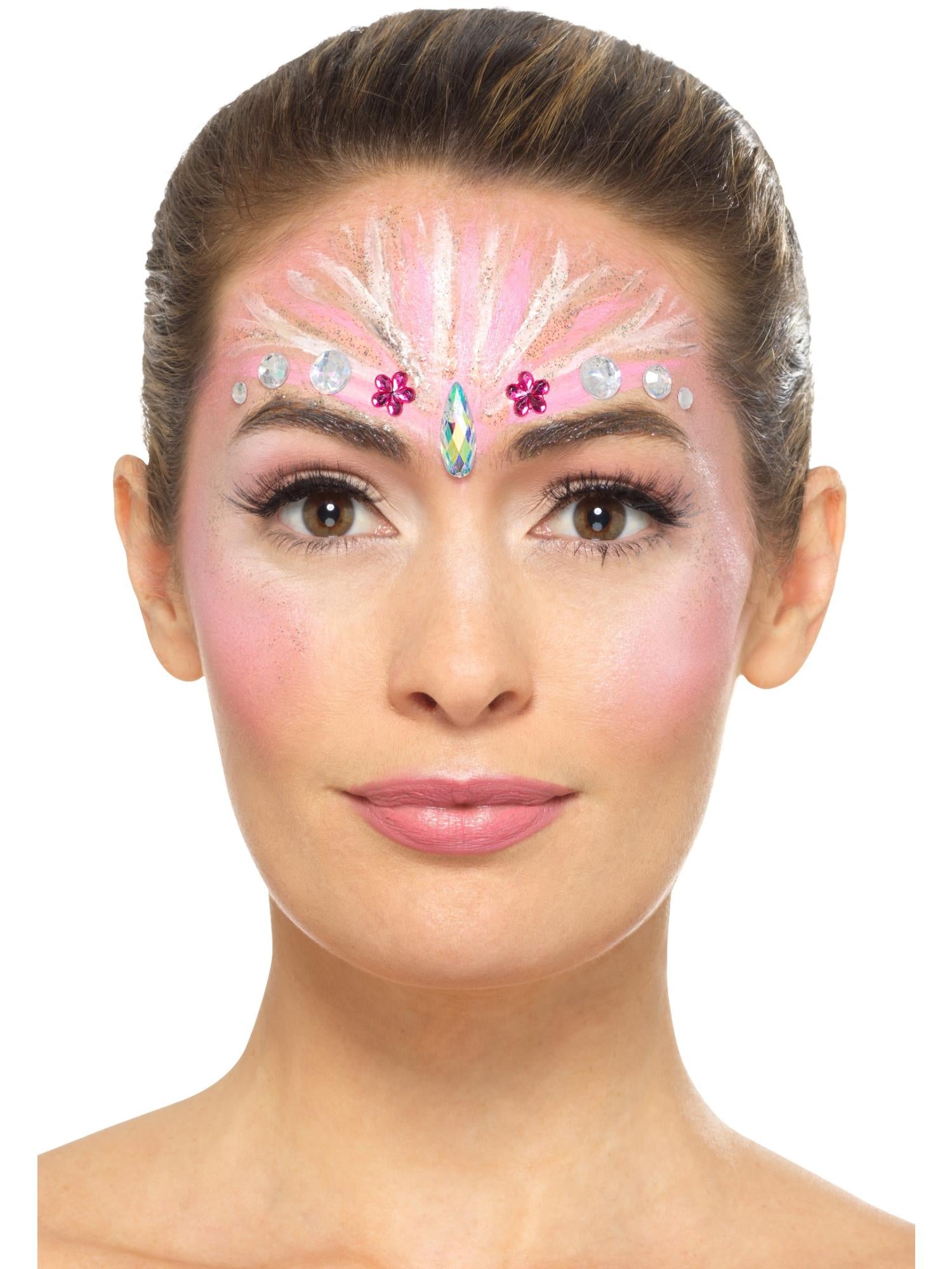 smiffys-fever-einhorn-schminkset-aqua-glitzer-steine image 5