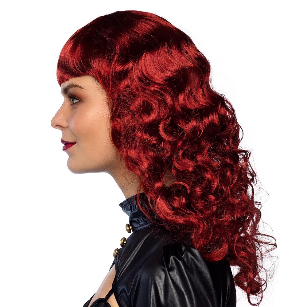 boland-per-cke-lady-steampunk-rot-lang-lockig-mit-pony image 2