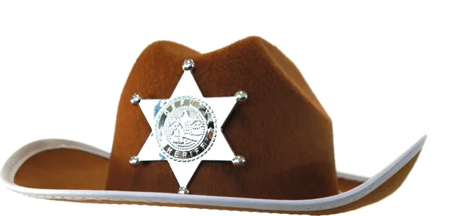 rubies-cowboy-hut-braun-mit-sheriffstern-einheitsgr-e image 1