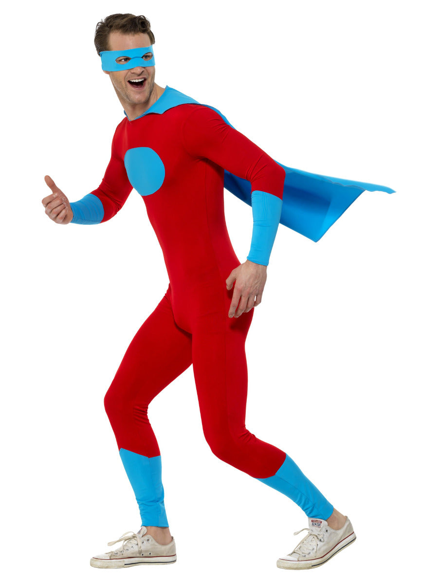 smiffys-fever-superhero-kost-m-herren-s-blau-rot image 2