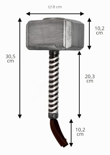 rubie-s-deluxe-avengers-endgame-mj-lnir-hammer-zubeh-r image 5