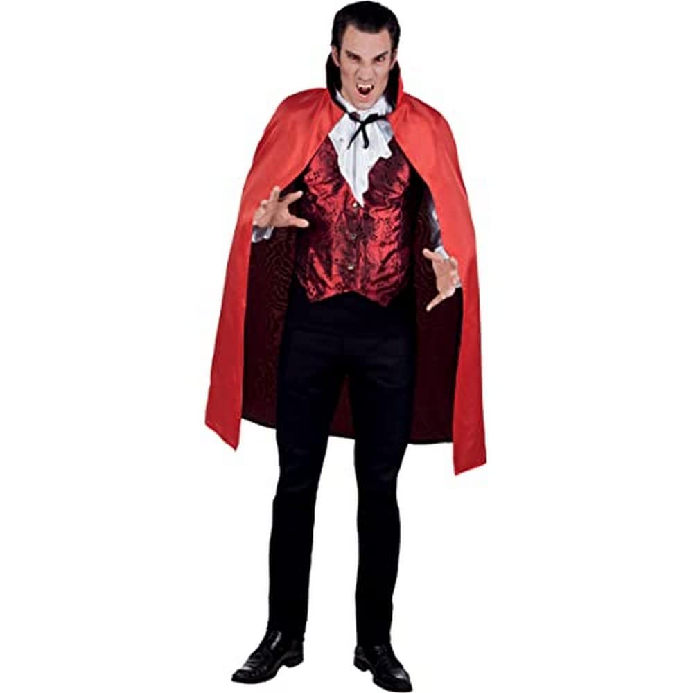 boland-halloween-vampir-umhang-120-cm-schwarz-rot-mit-kragen image 1