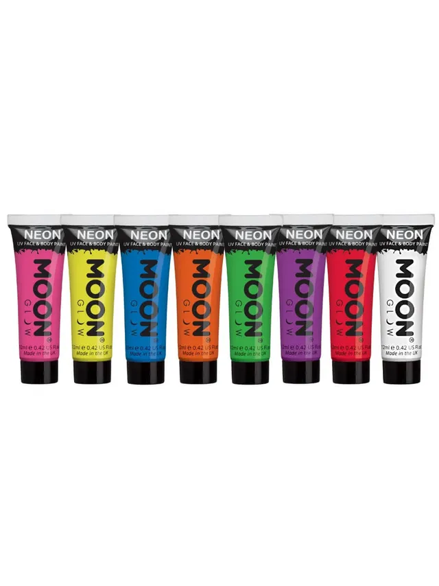 smiffys-moon-glow-neon-uv-gesichtsfarbe-12ml-intensiv-blau image 1
