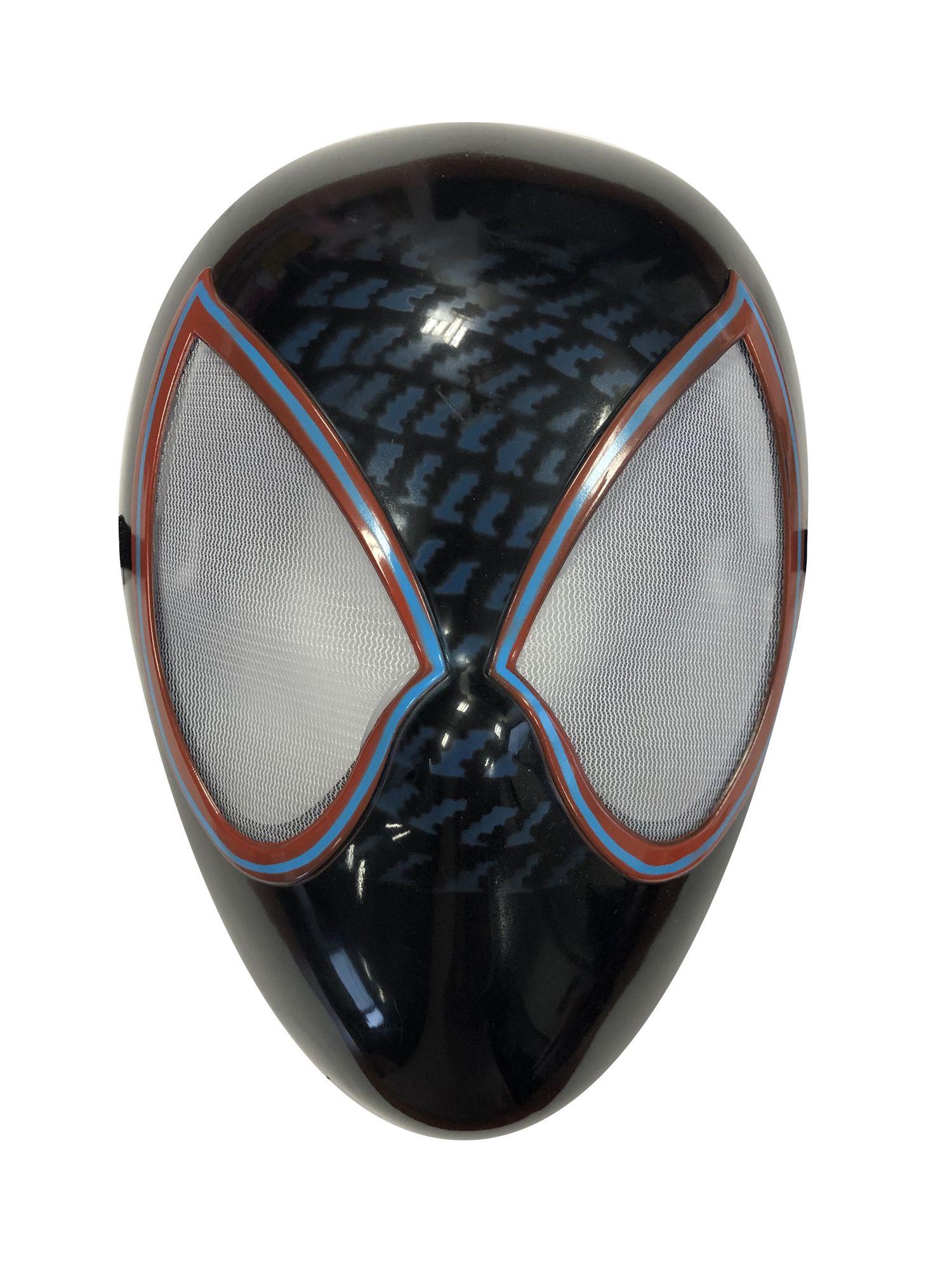 rubies-miles-morales-maske-schwarz-rot-pvc-superheld image 1