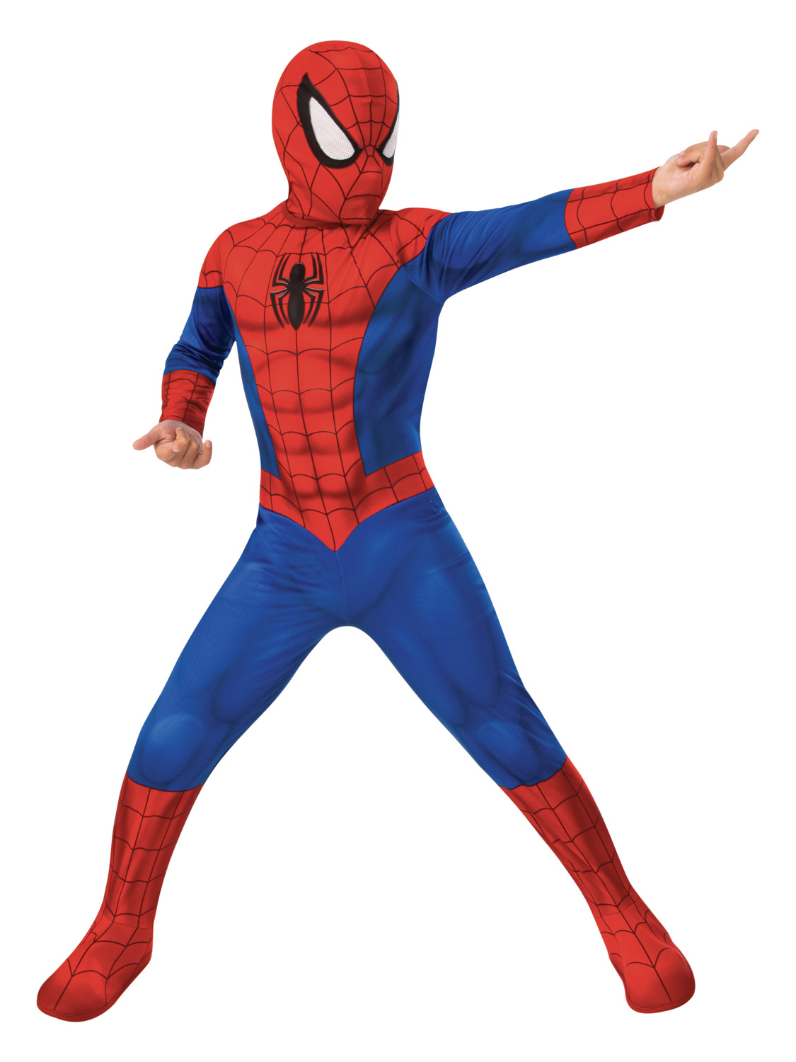 rubies-spider-man-kost-m-klassisch-rot-blau-mit-maske image 1