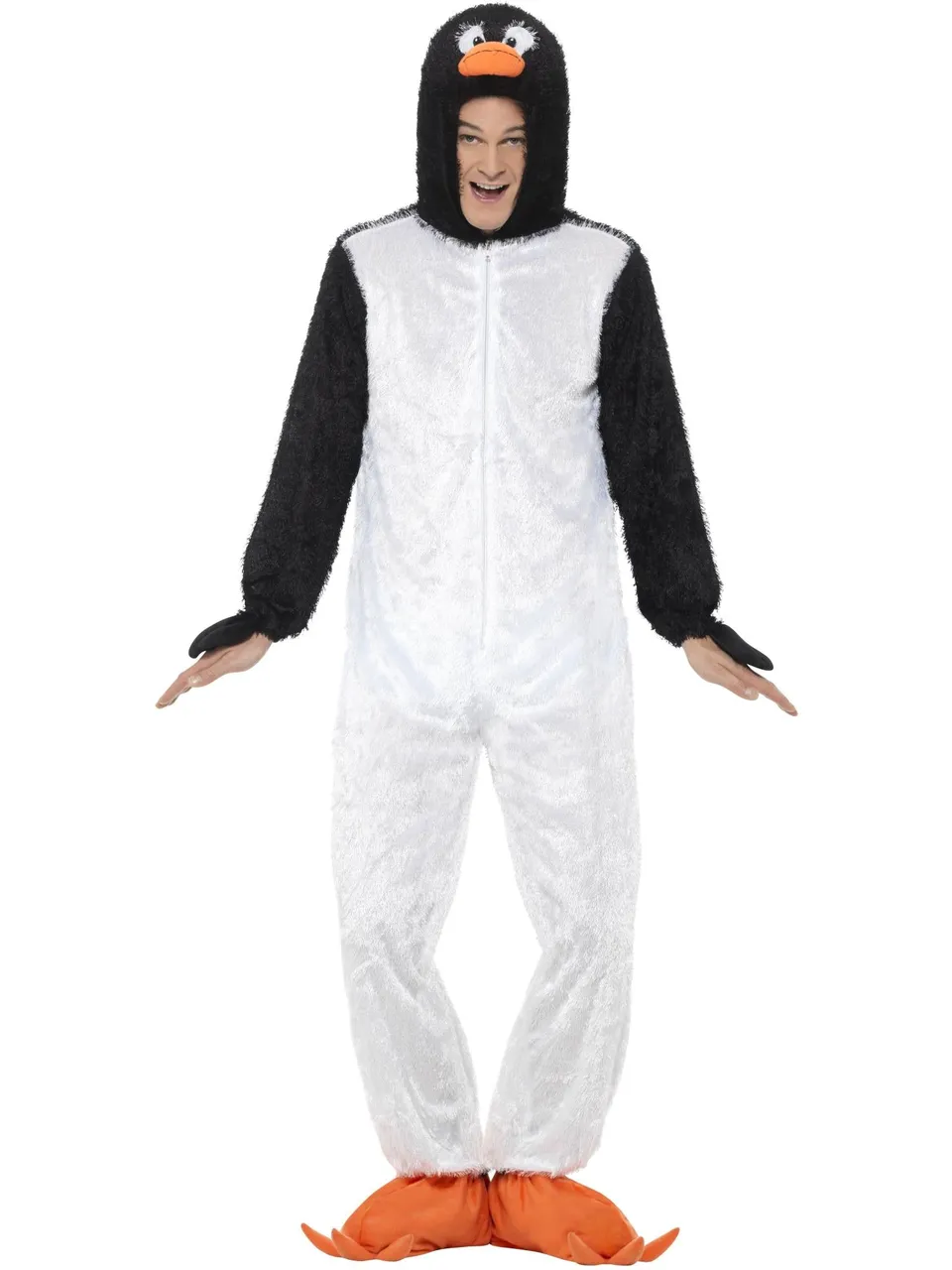 smiffys-fever-penguin-kost-m-schwarz-wei-overall-gr-l image 1