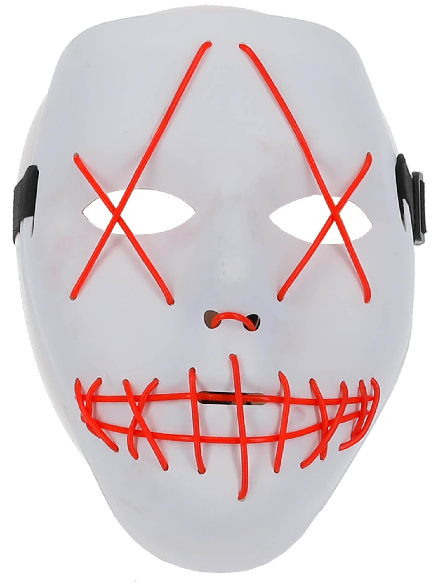 smiffys-fever-stitch-maske-neonpink-leuchtend-wei image 4