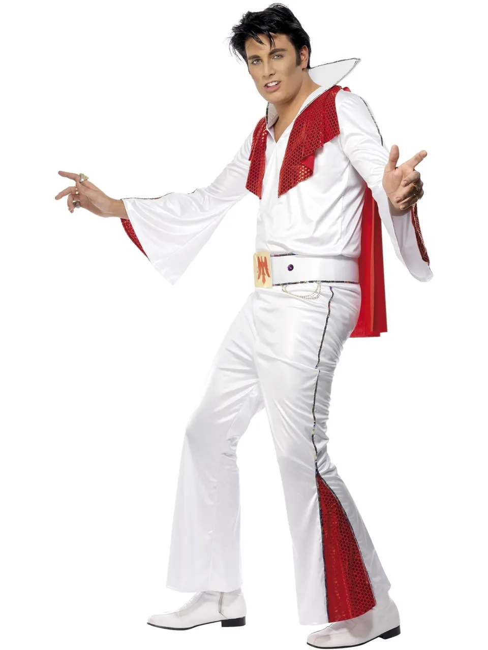 smiffys-fever-elvis-kost-m-wei-rot-herren-4-tlg image 1