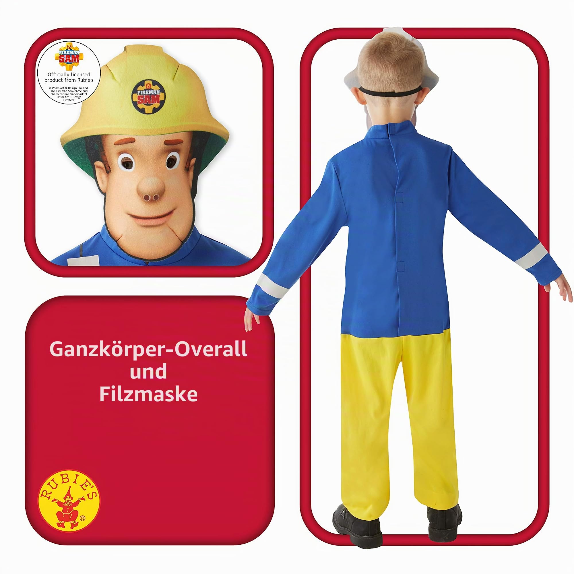 rubie-s-deluxe-feuerwehrmann-sam-kost-m-2-3-jahre-kinder image 2