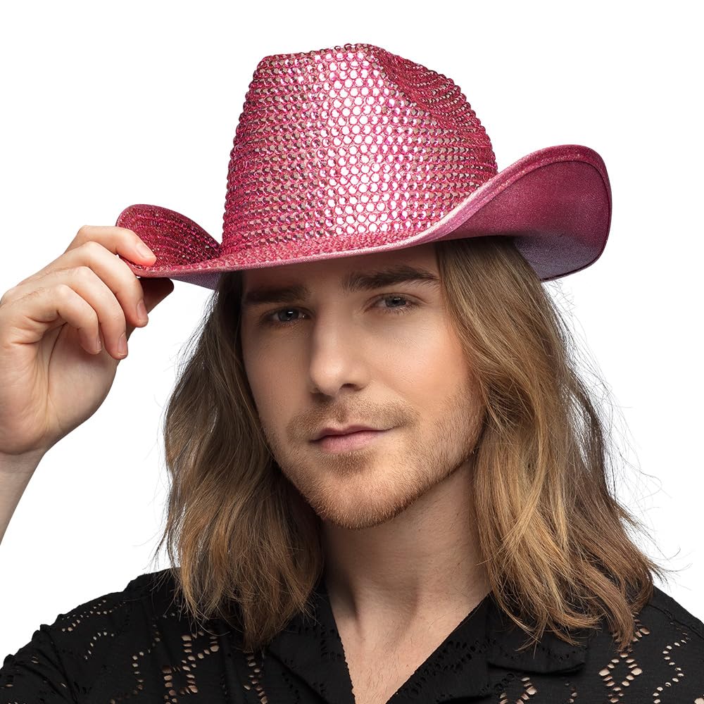 boland-tomorrow-cowboyhut-hotpink-mit-schmucksteinen image 3