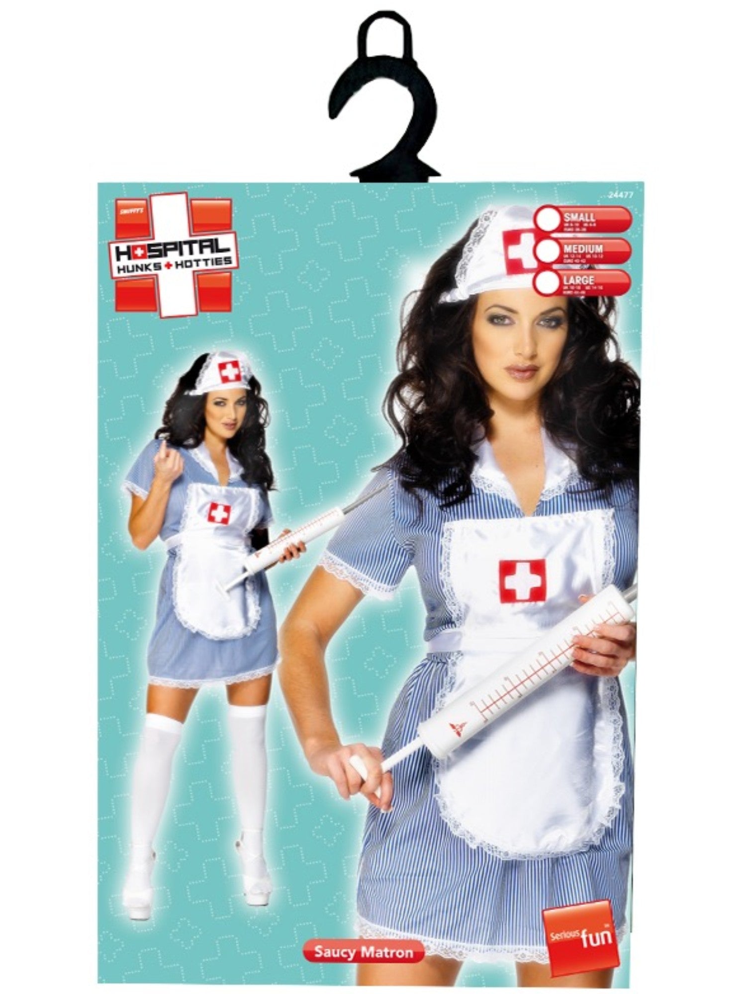 smiffys-fever-krankenschwester-kost-m-blau-damen-sexy image 5
