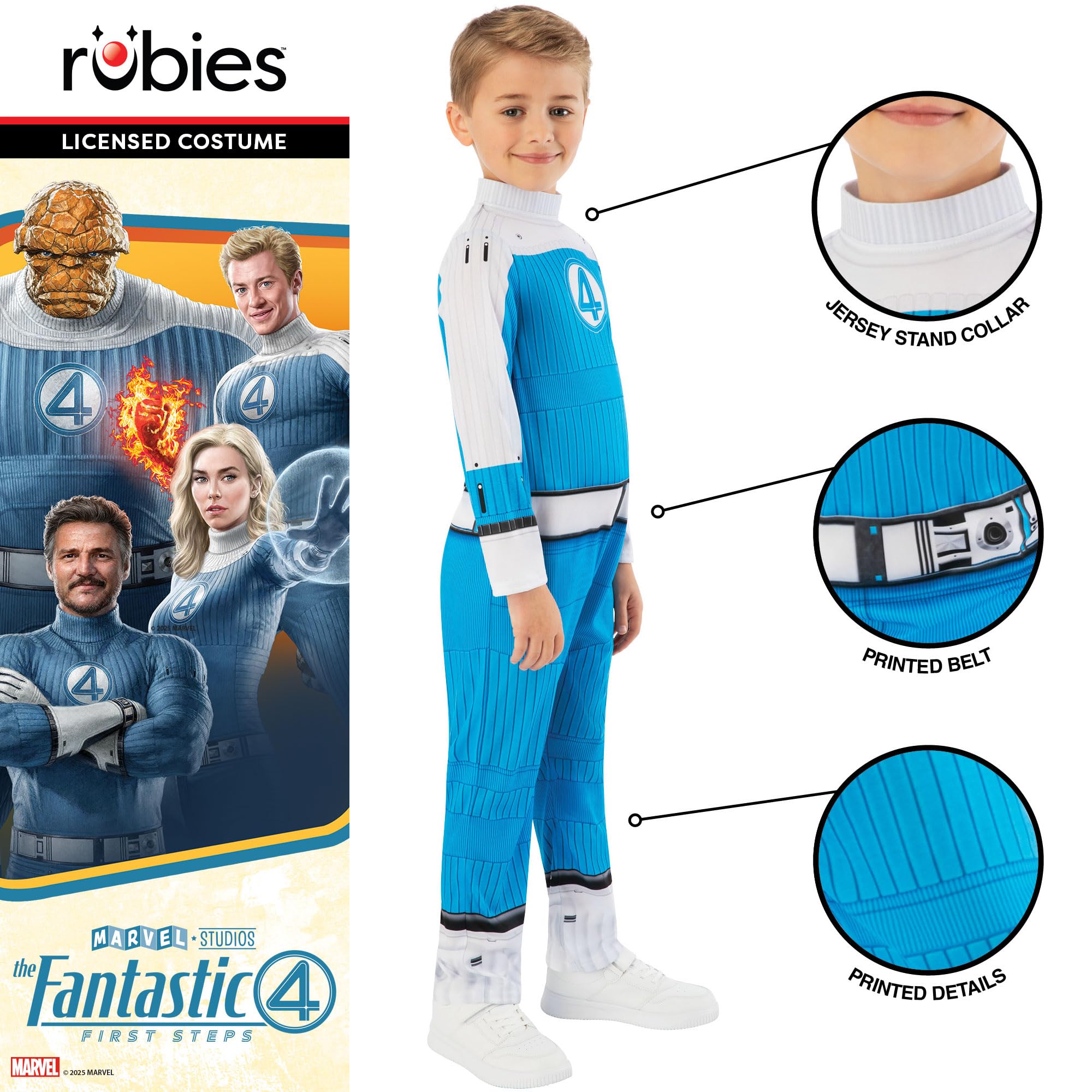 rubie-s-deluxe-human-torch-kinderkost-m-overall-5-6-jahre image 3