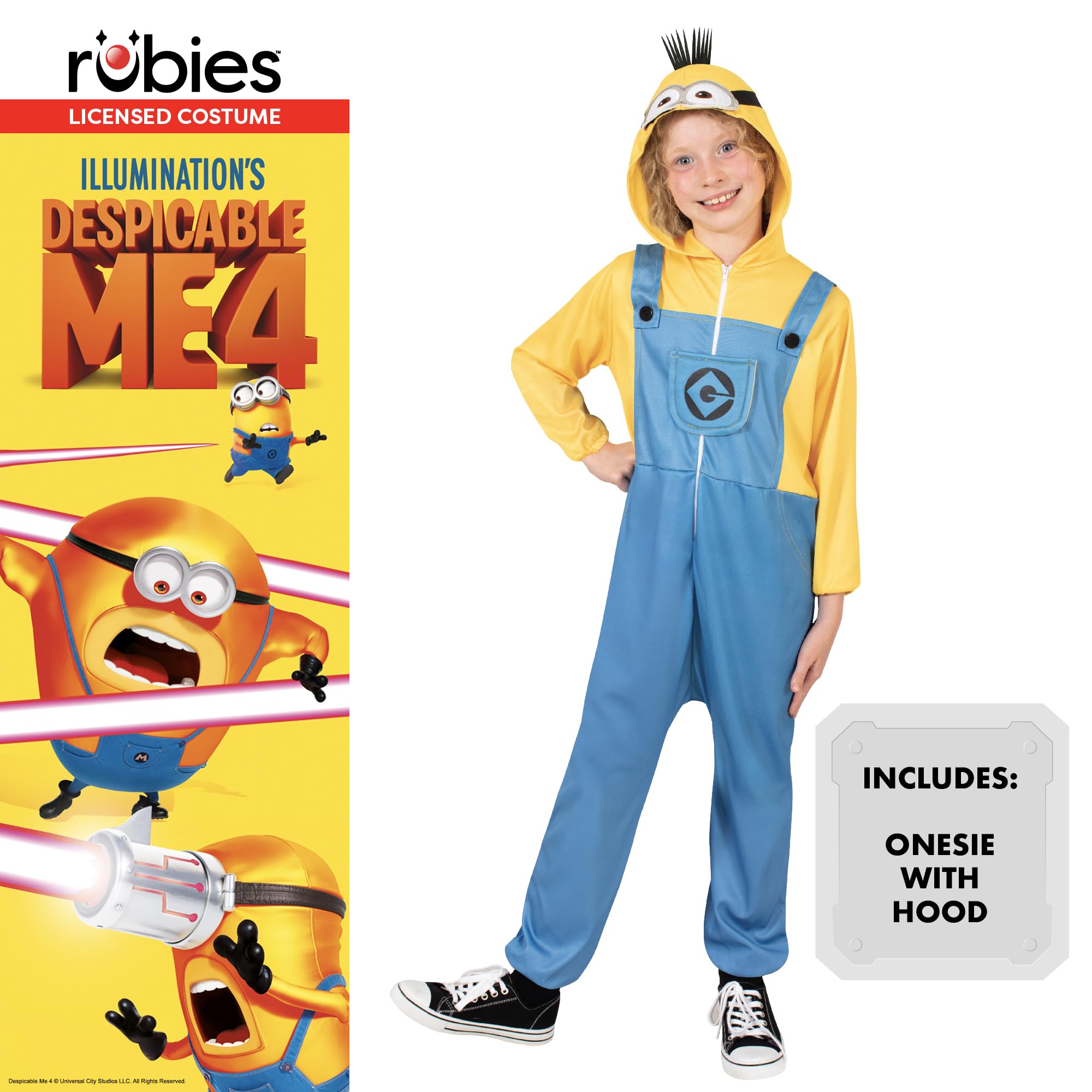 rubie-s-minion-tim-einteiler-kinder-7-8-jahre-gelb-overall image 2