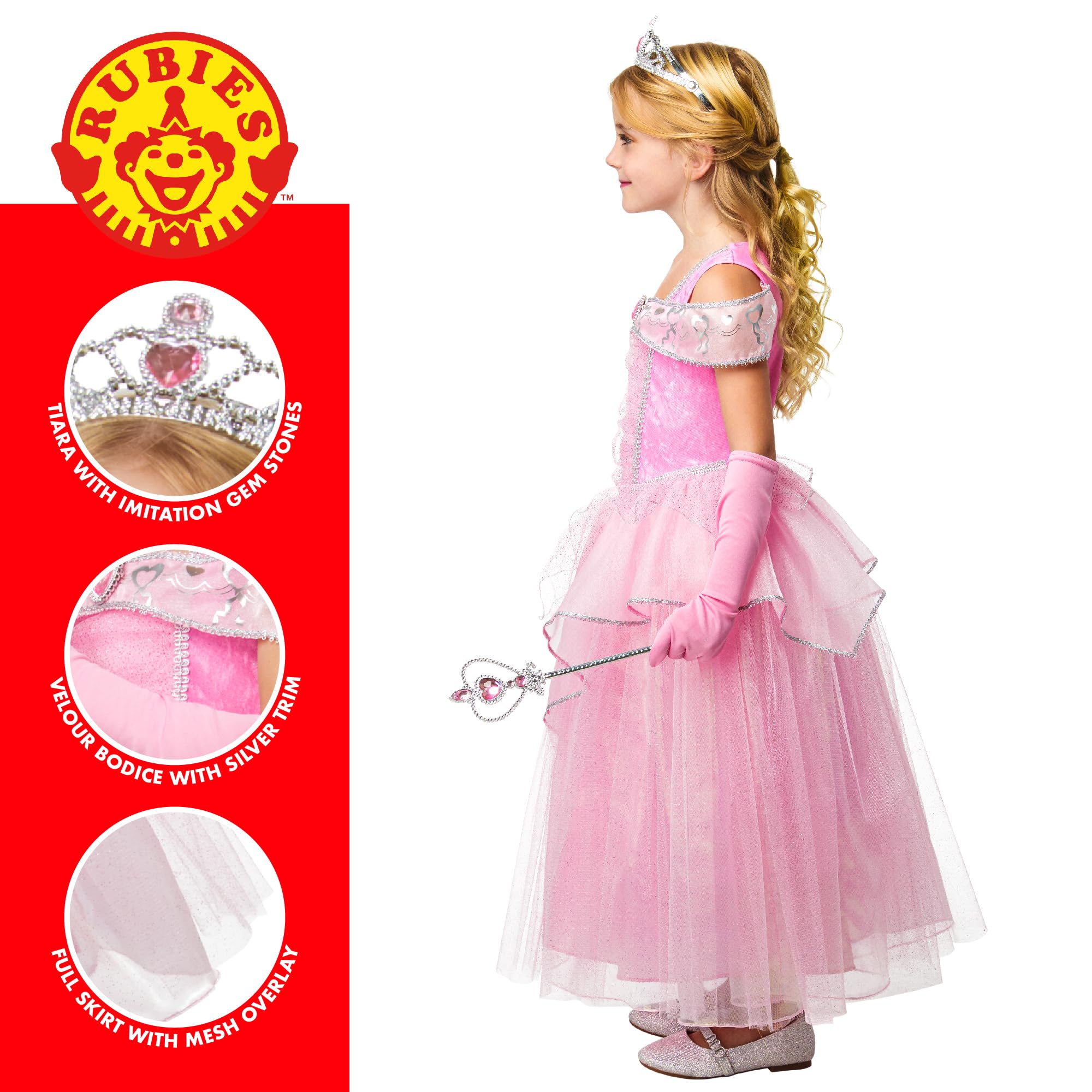 rubie-s-deluxe-pink-princess-prinzessinkost-m-l-7-8-jahre image 3