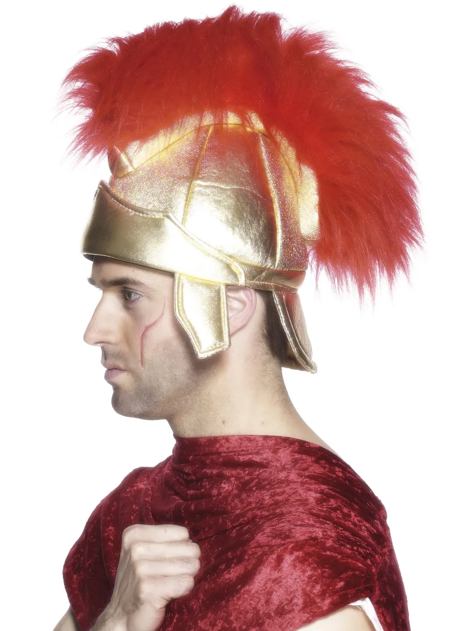 smiffys-fever-r-mer-helm-gold-mit-federbusch image 1