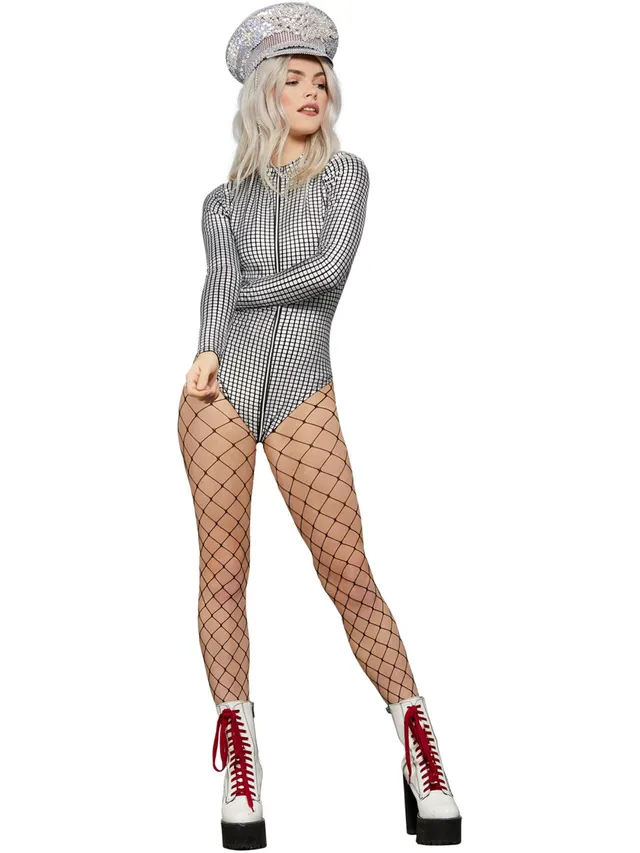 fever-miss-whiplash-bodysuit-silber-holo-s image 1