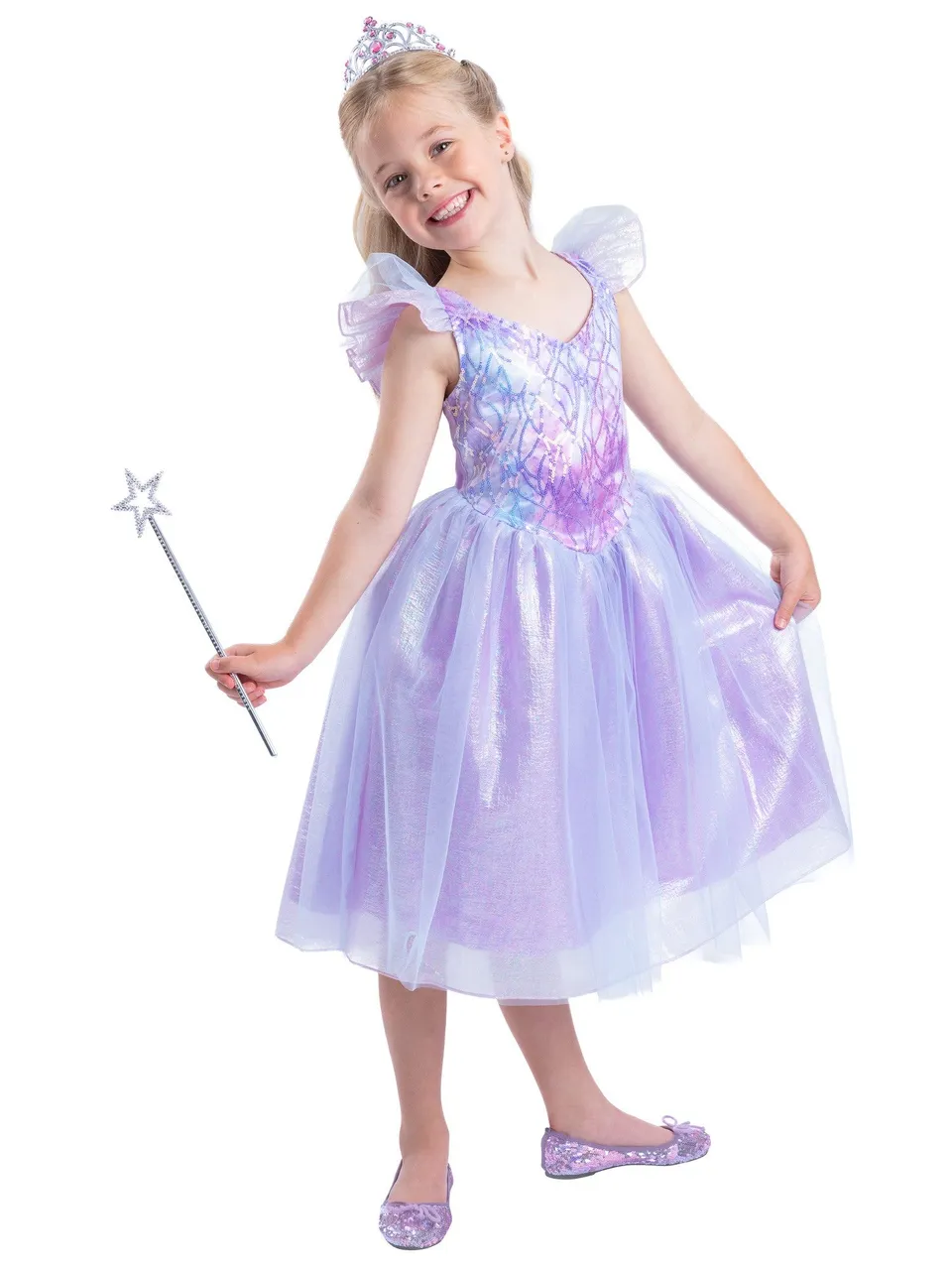 smiffys-fever-fairy-princess-kost-m-m-dchen-m-lila-7-9-j image 1