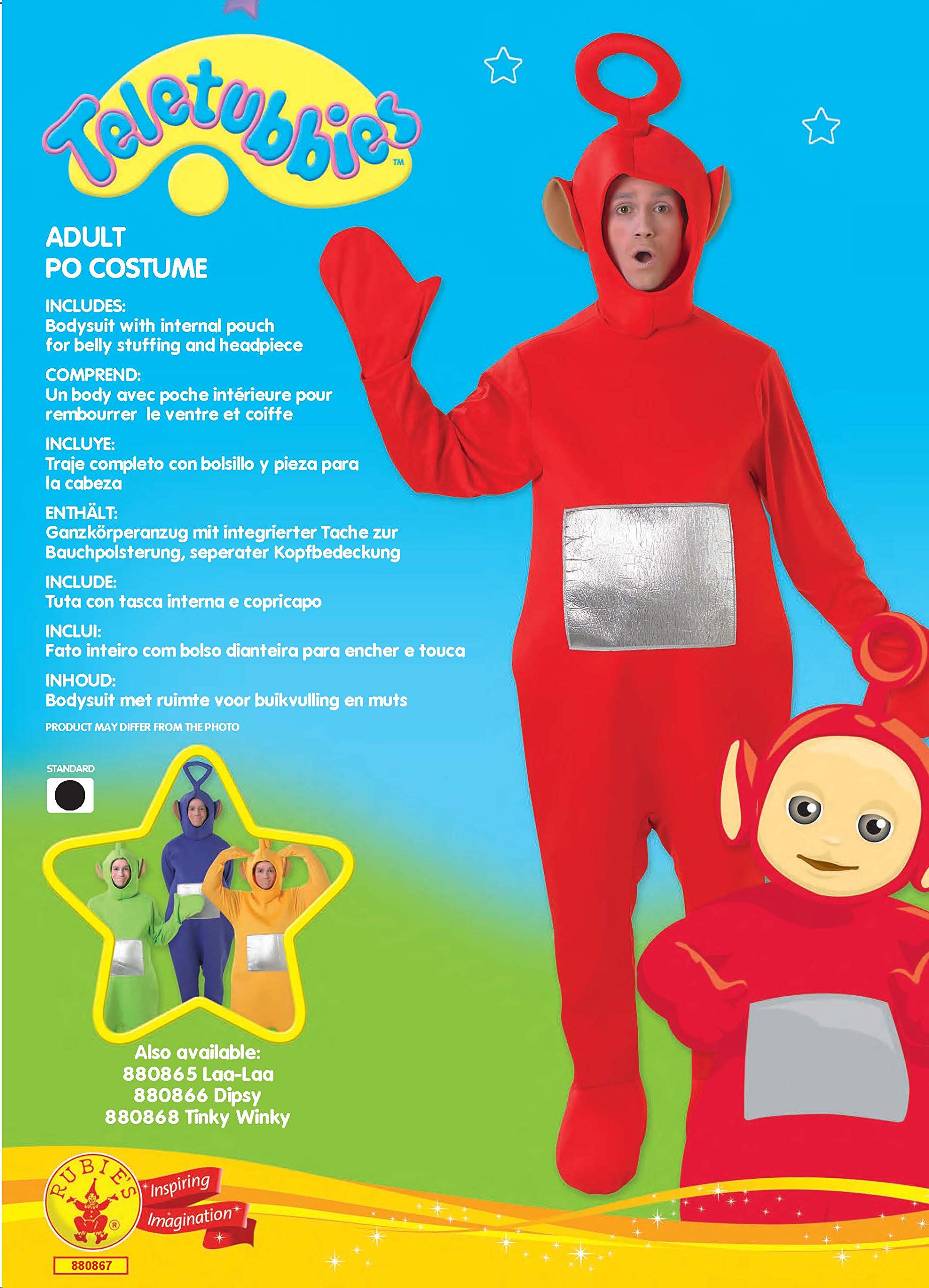 rubie-s-deluxe-teletubbies-po-kost-m-erwachsene-standard-rot image 4