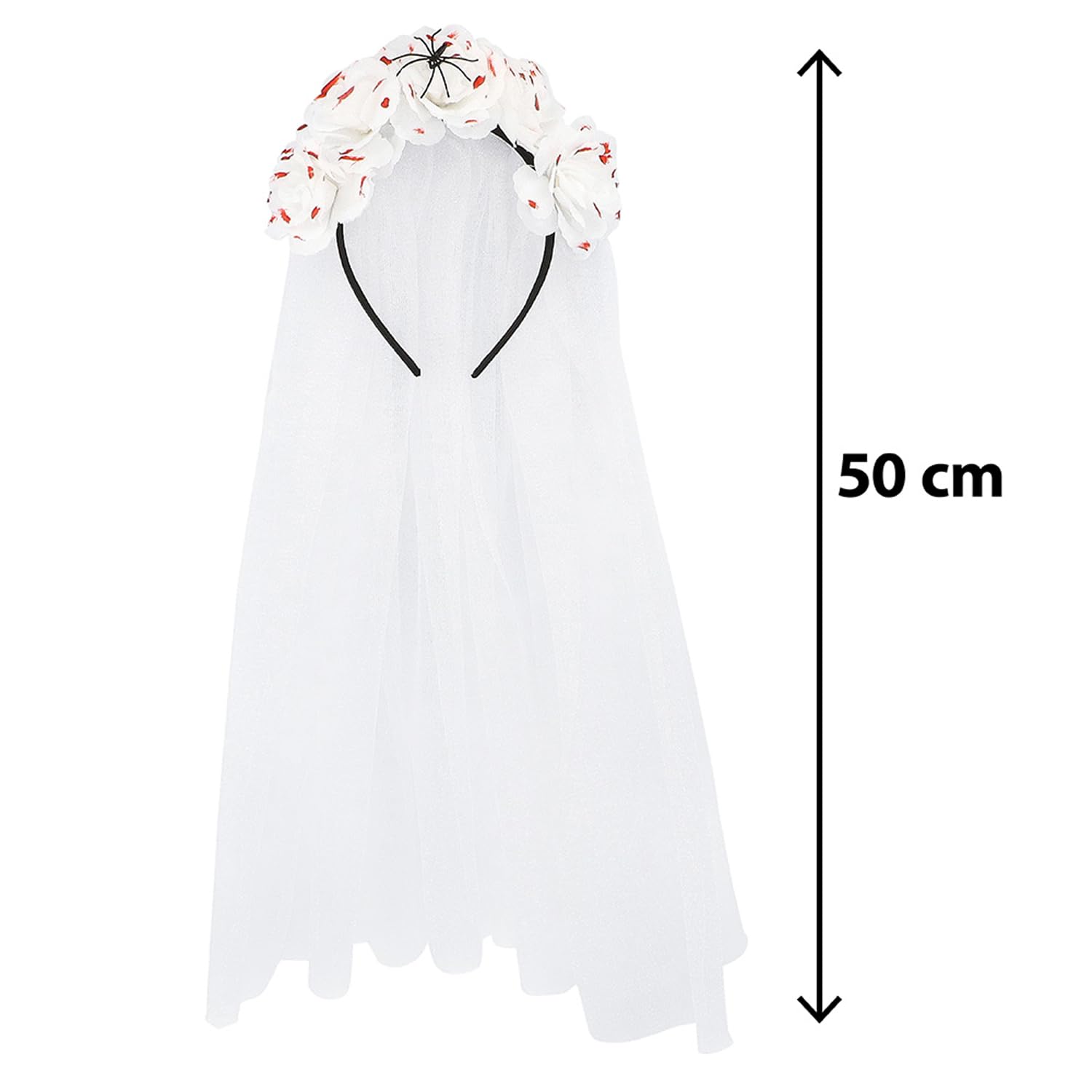 boland-bleeding-blossom-haarreif-horror-braut-wei-mit-schleier image 2