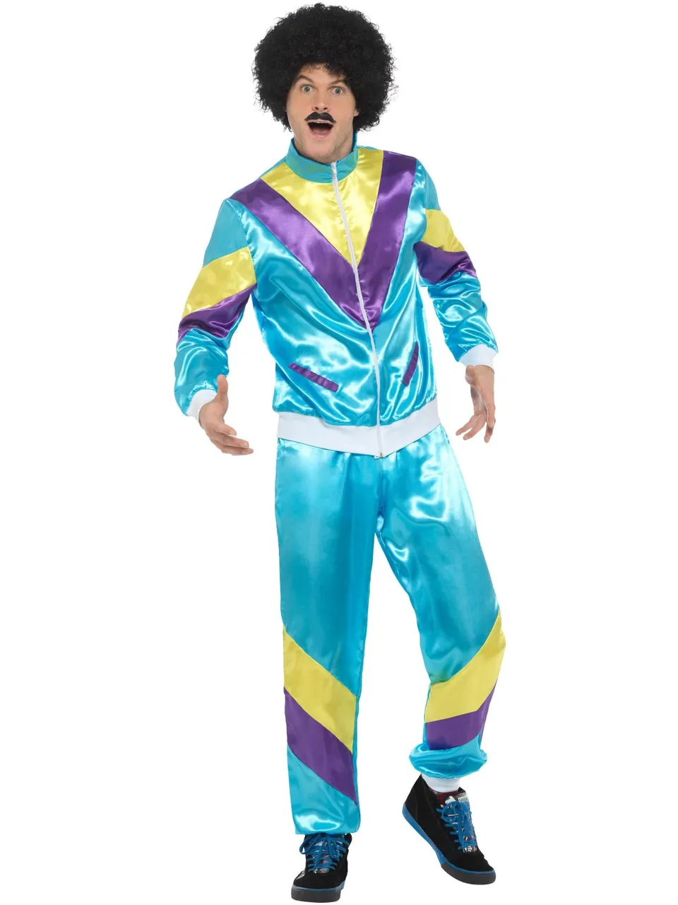 smiffys-fever-80er-shell-suit-kost-m-blau-herren-m image 1