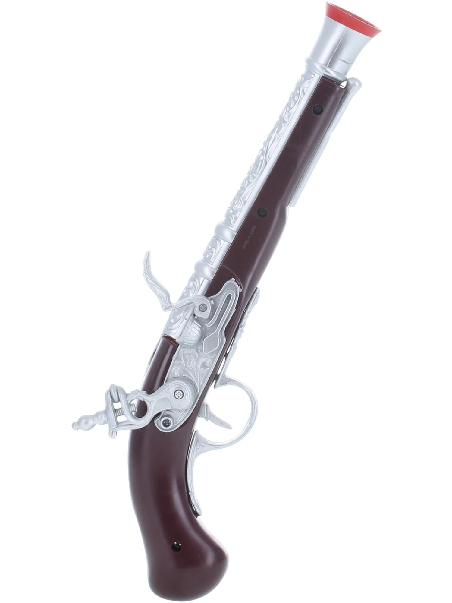 smiffys-fever-piratenpistole-silber-steinschloss-spielzeugwaffe image 3