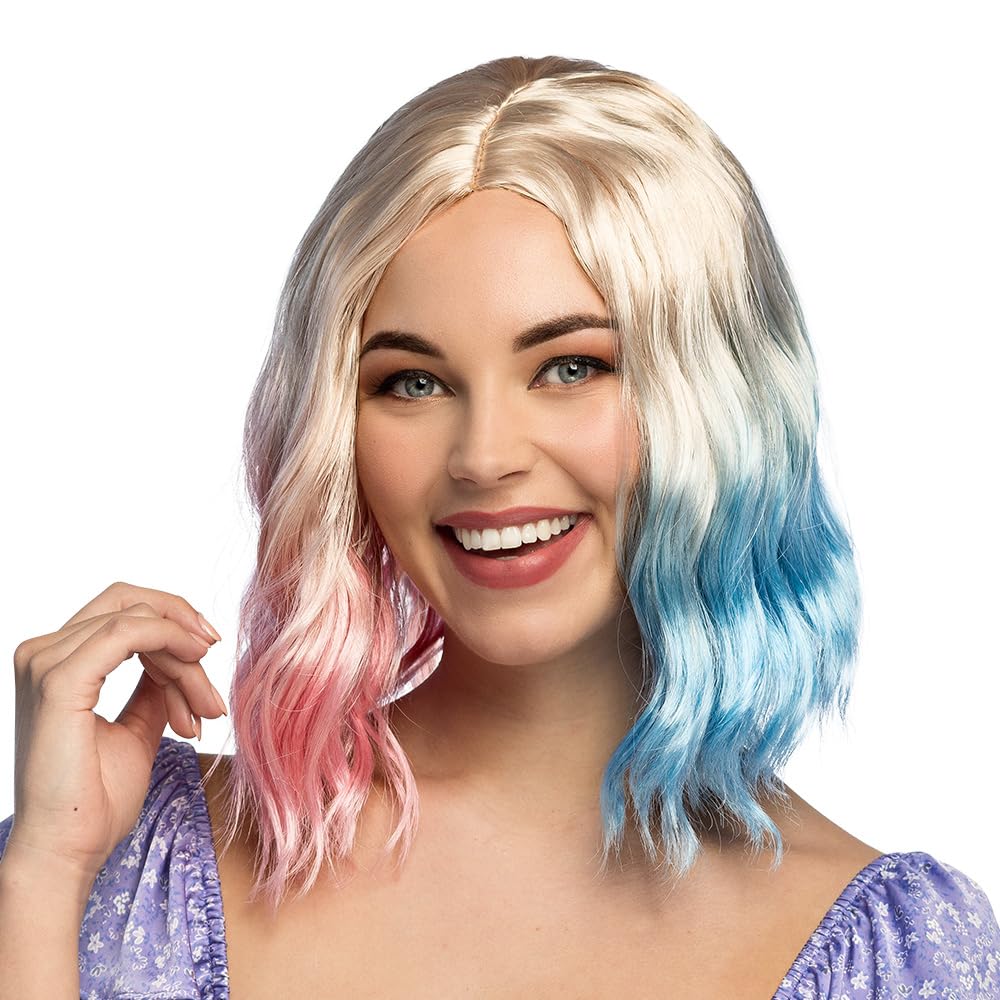 boland-jenny-85098-per-cke-bob-blond-dip-dye-rosa-blau image 1