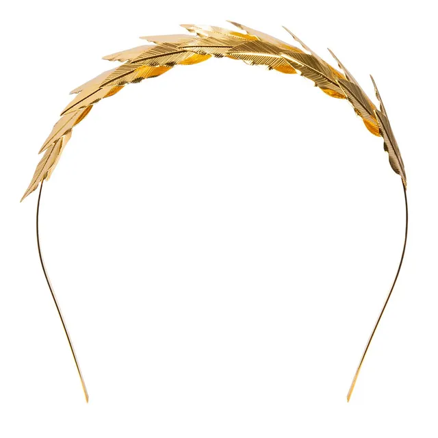 boland-64520-haarschmuck-lorbeerkranz-gold-diadem-metall image 1